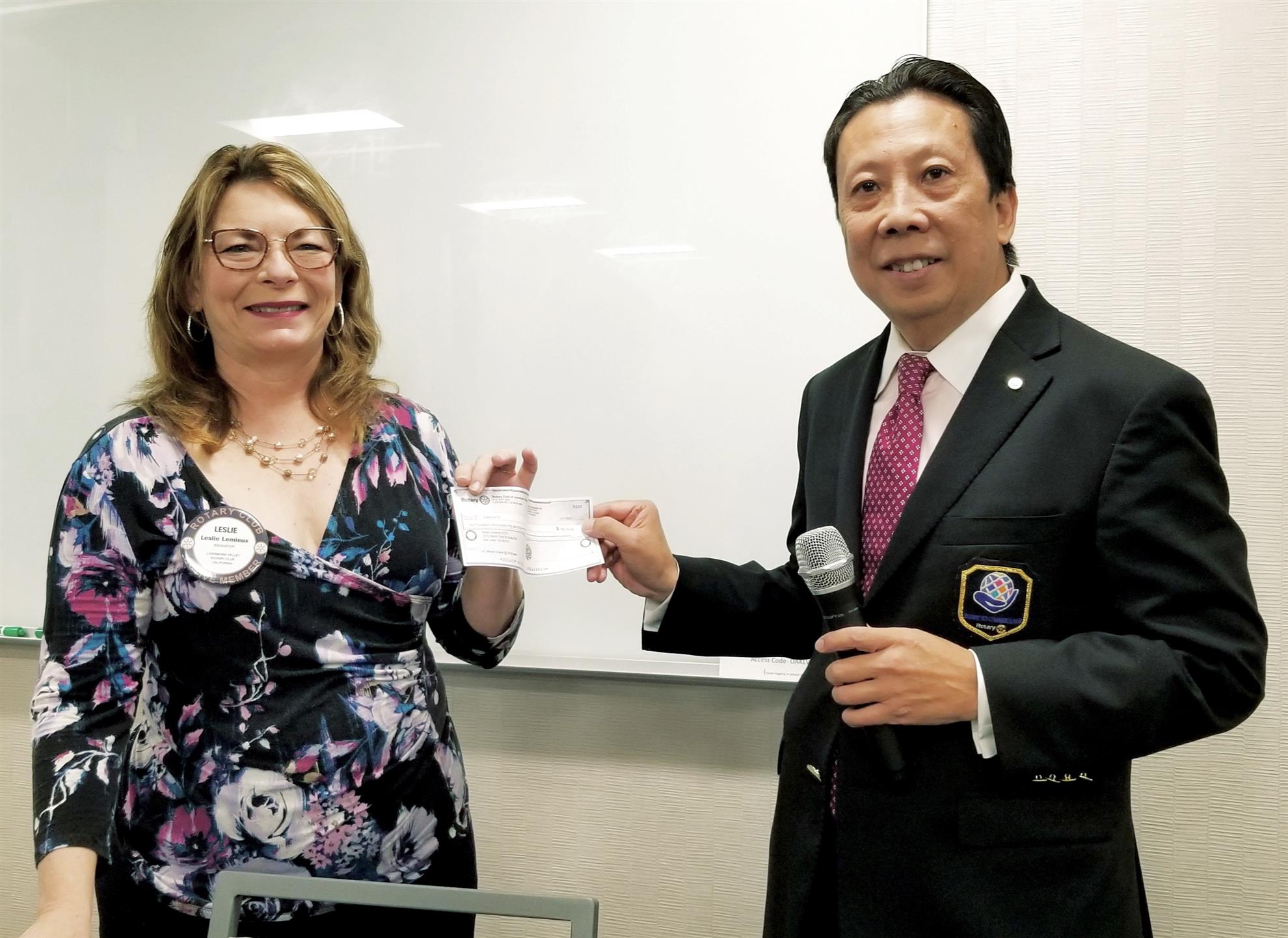 We support the wheelchair foundation rotary club of livermore valley